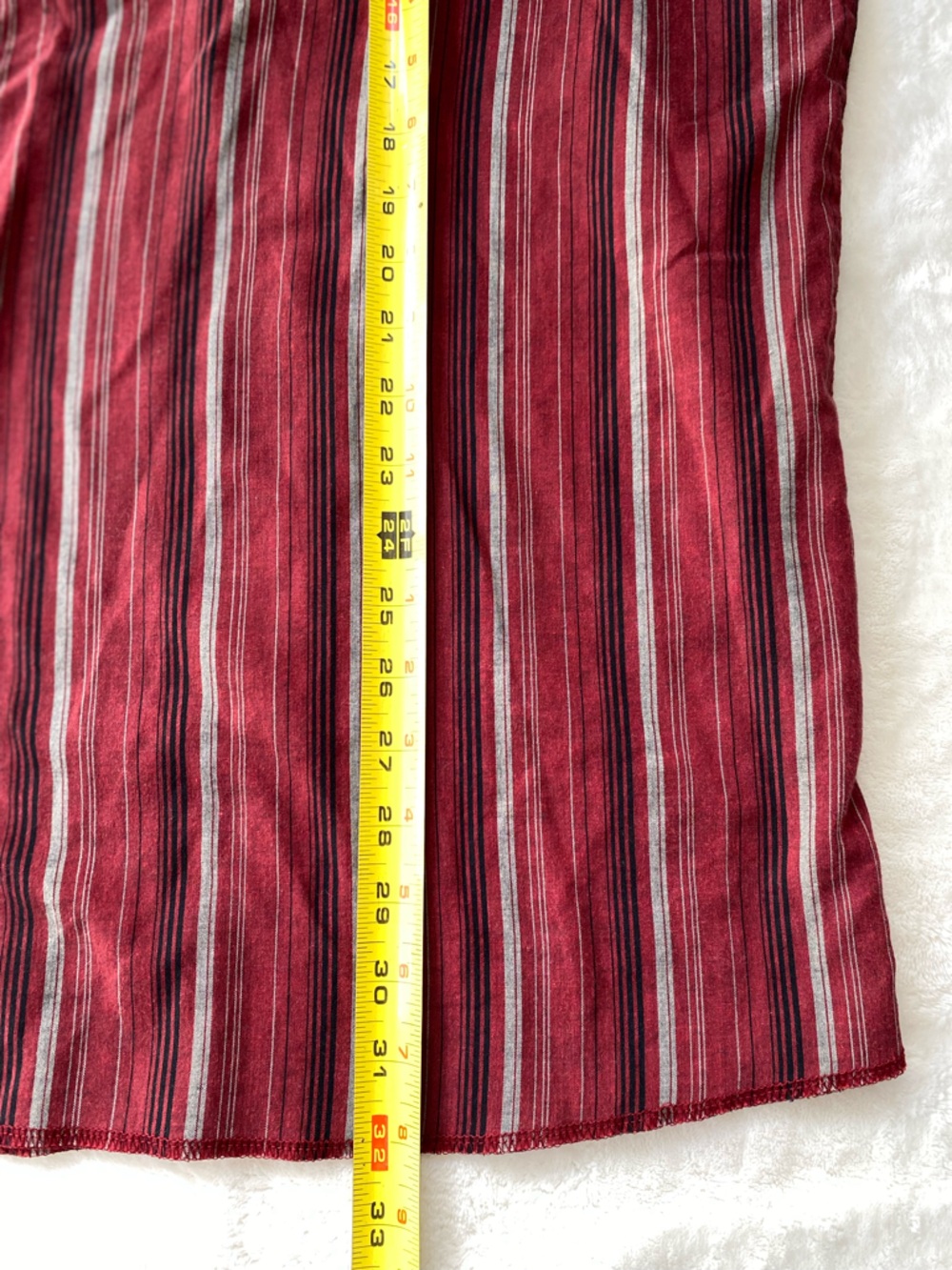 Wrangler Men's Short Sleeve Striped Western Pearl Snap Shirt XXL Red Y2K Vintage - Picture 5 of 9